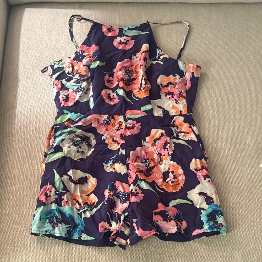 Yumi Kim Navy Floral One Piece XS